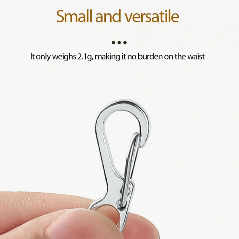1~10PCS Lightweight Backpack Handy Carabiner Keychain Convenient Multi-use Edc Survival Equipment Camping Gear Snap Hook 4