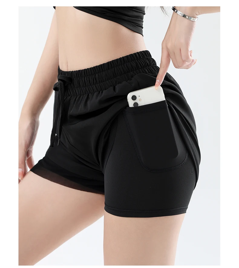 Ladies yoga running pants anti-walk under the quick-dry pants casual yoga indoor and outdoor fitness