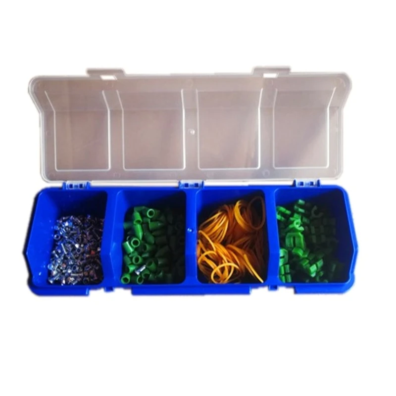

ToolBox Parts Storage Box Plastic Compartment with Cover Hardware Tool Box Combination Classification Small Parts Box