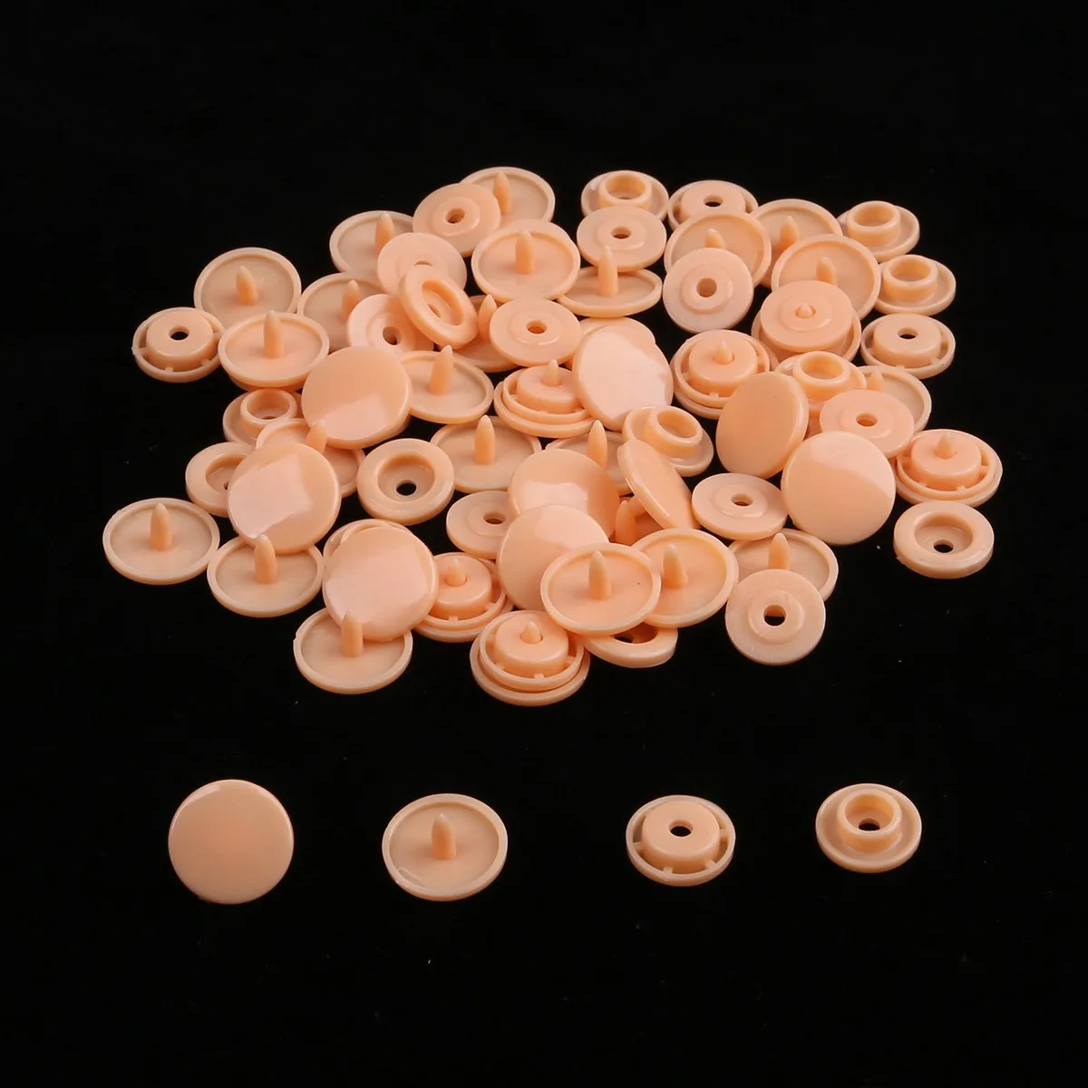 10 Sets of Round Plastic Snap Button Fasteners