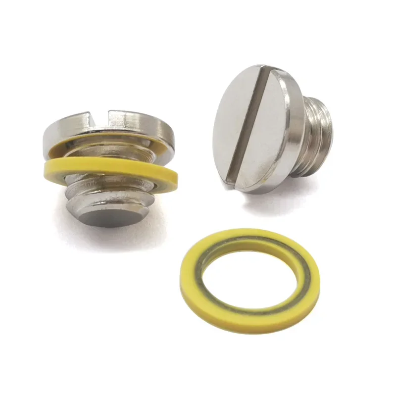 Marine Drain Plug Screw Kits 2 x 10-79953Q2 for Mercury MERCRUISER Replaces 10-79953A2 18-2244 22420 10-79953Q04 Outboard Engine Parts