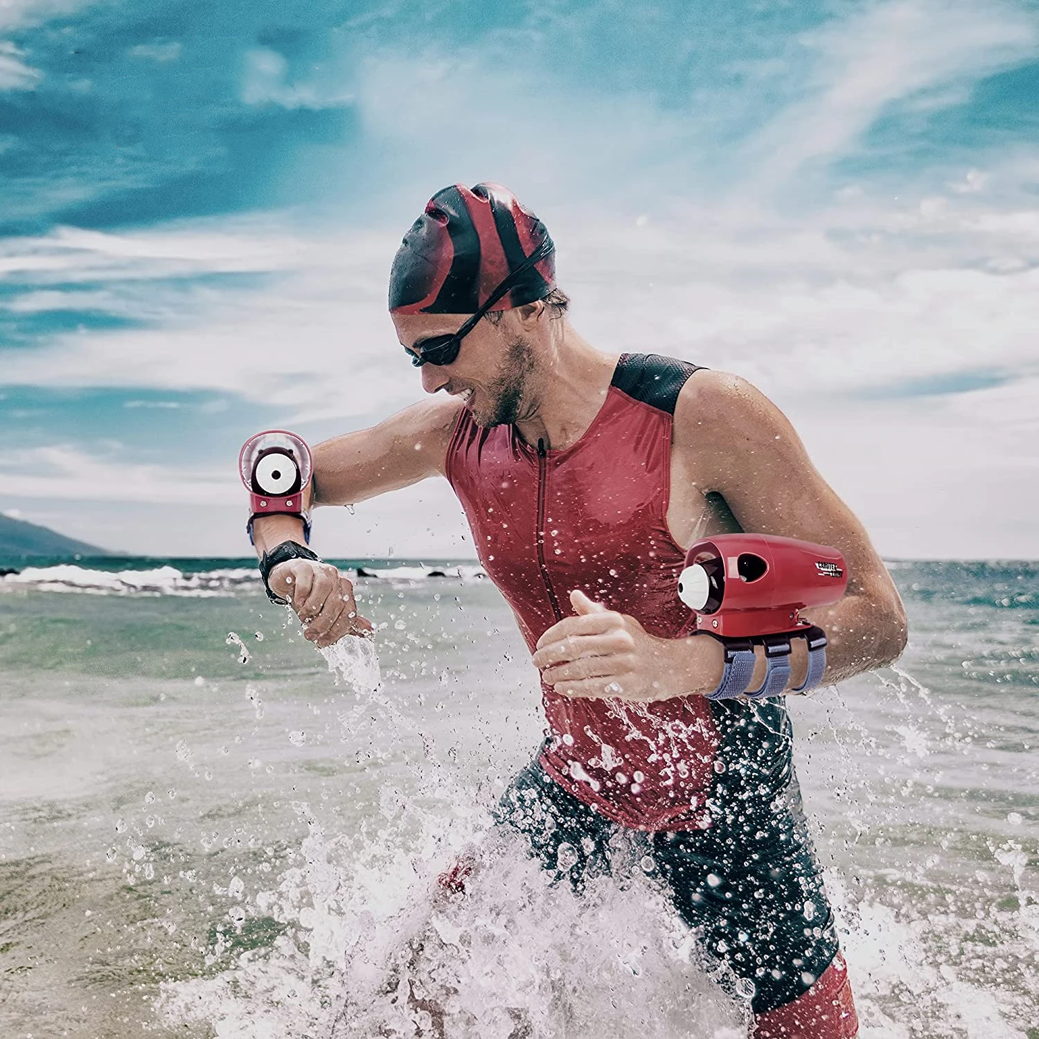 Camolech 100Ft Indossabile Subacqueo Sea Scooter Hands Booster Sup Gommone Motore Per Piscina Immersioni Snorkeling