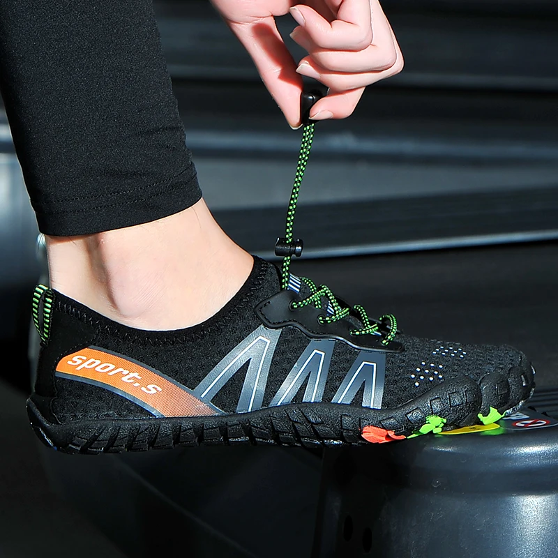 New male and female parent-child water sports shoes, Multifunctional soft soled shoes, Couple fitness, running, swimming, And wa