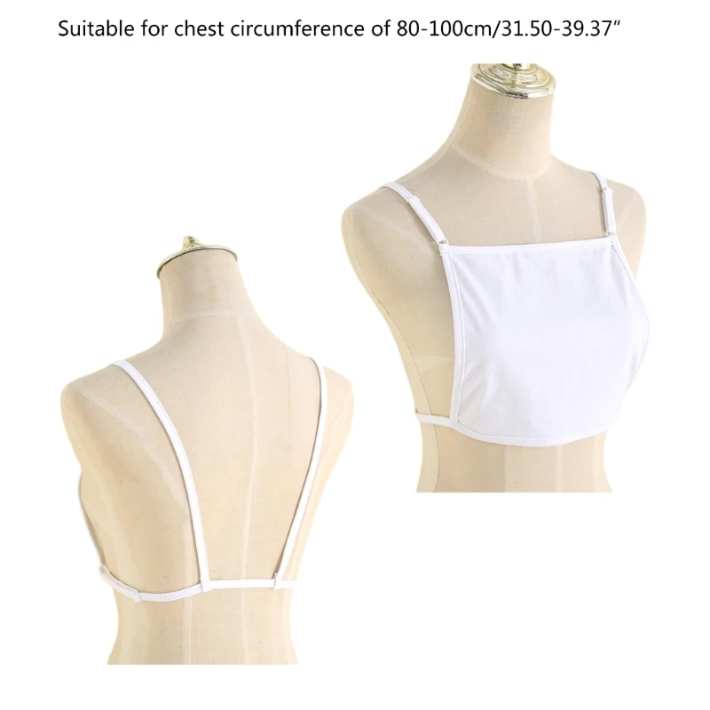 Cotton Invisible Mock Camisole Bra Wrapped Chest Overlay Modesty Panel Vest Women Cleavage Cover Camisole Underwear women lingerie bra