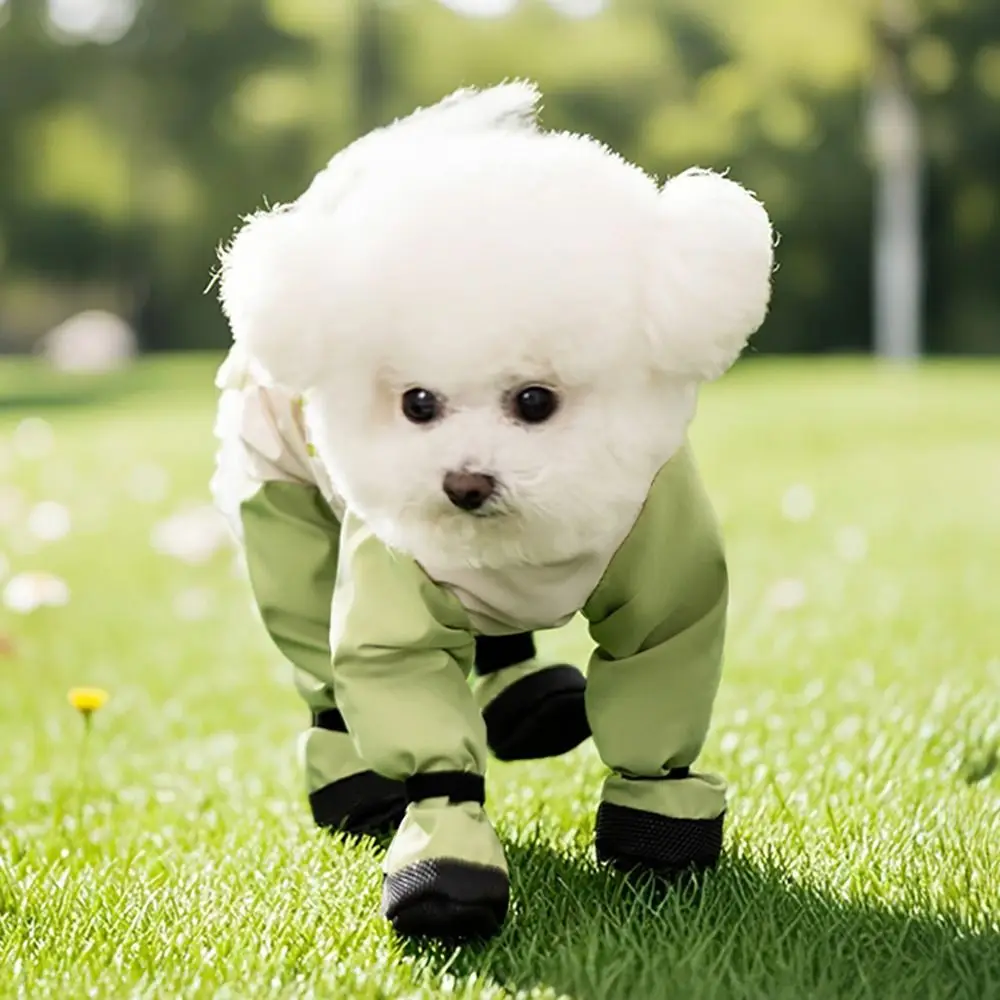 Reflektierende Streifen-Hundehose für Spaziergänge, Verstellbarer Rücken, Vollständiger Beinschutz, Wasserdicht und Staubdicht – Detail 6