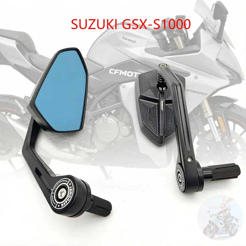 스즈키 GSX-S1000 GSX-S1000GT 범용 오토바이 7/8인치 22mm 핸들 바 엔드 백미러