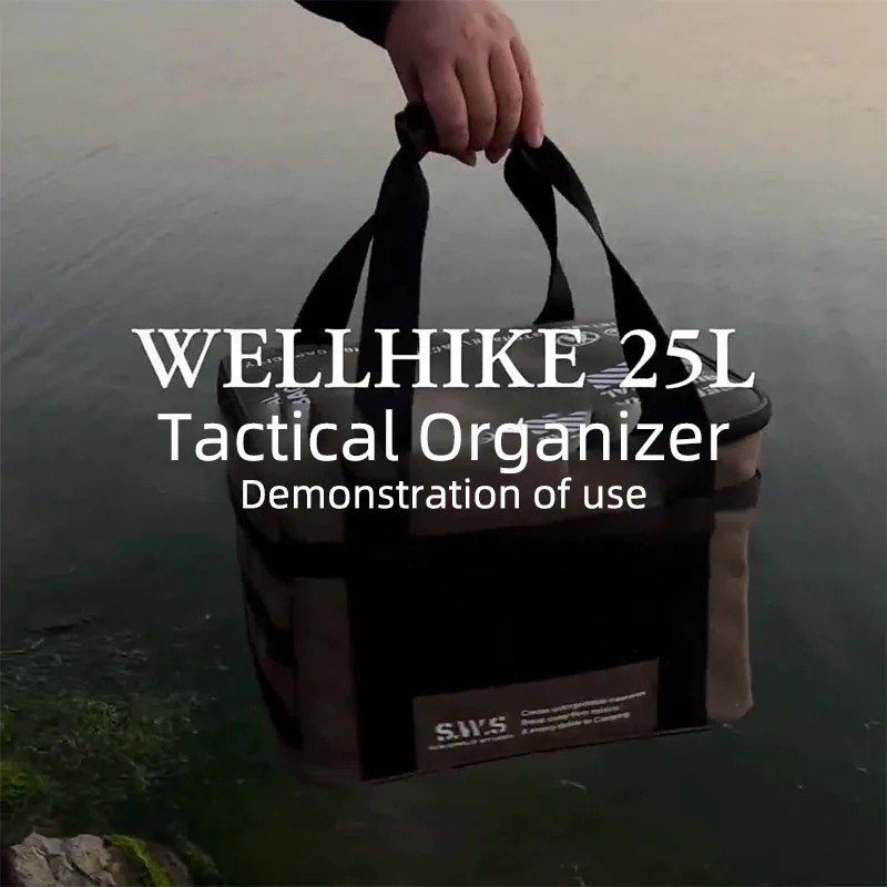 WELLHIKE Outdoor Camping Gas Canister Utensils Storage Bag Large Capacity Storage Bag Waterproof Picnic Food Insulation