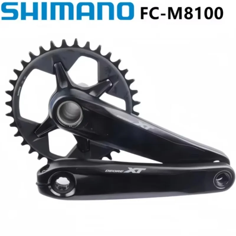 SHIMANO XT M8100 M8120 12s MTB Kurbelgarnitur Mountainbike 170mm 175mm 32T 34T 36T Kettenblatt MT801 Tretlager Original Shimano
