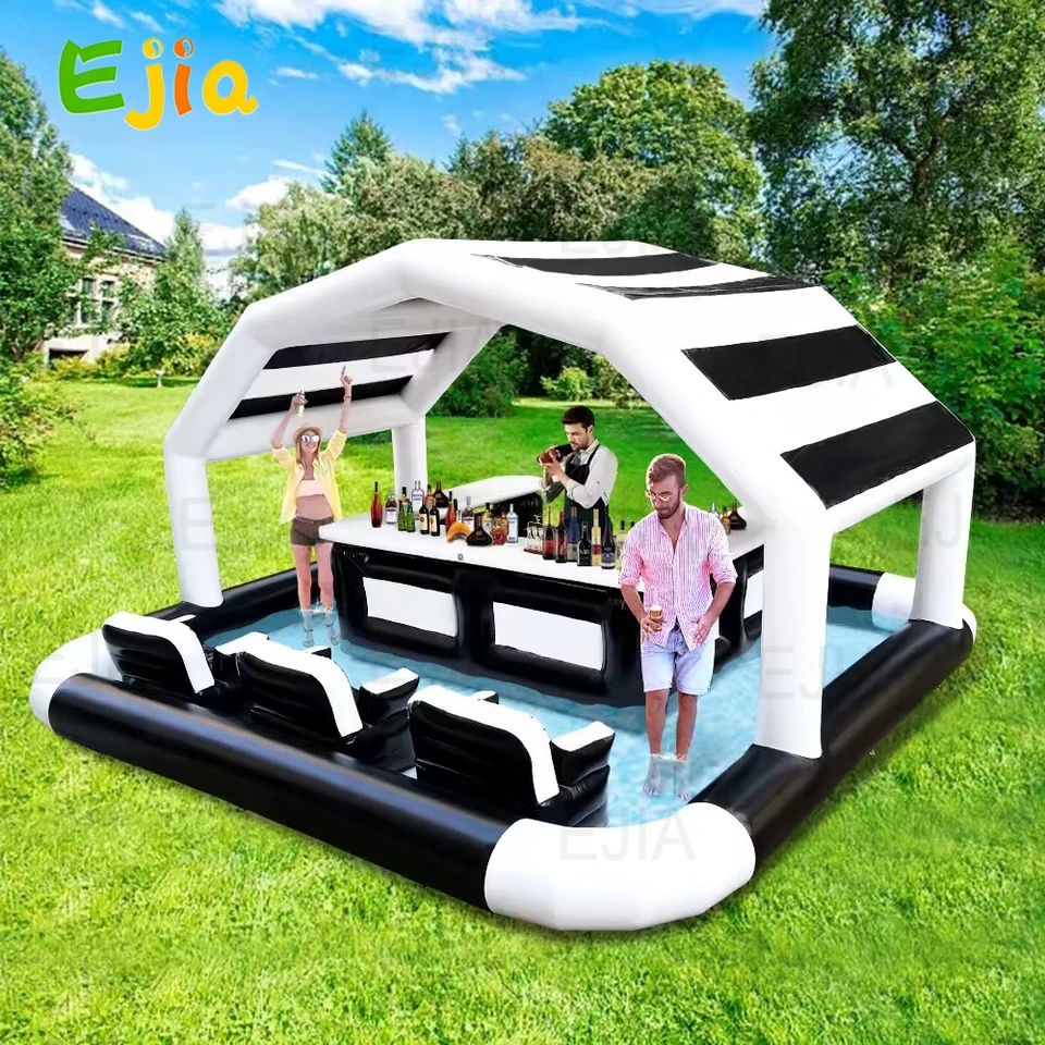 インフレータブルスイミングプール:庭の裏庭で遊ぶための水スプリンクラー付きの巨大な吹き上げプール-家族の大人の10代のためのフルサイズのキディの水しぶ 非インフレータブル スイミング プール、庭の子供用水遊びプール - 非