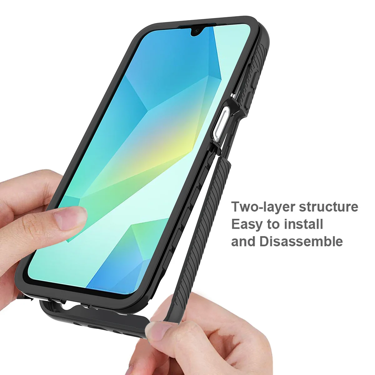 Premium Dual-Layer Shockproof Clear TPU/PC Sky Case Cover