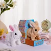 New Electric Plush Rabbit Pig Toy That Can Walk Bark And Move Its Ears Electric White Rabbit Pig Toy For Children'S Home Play 2