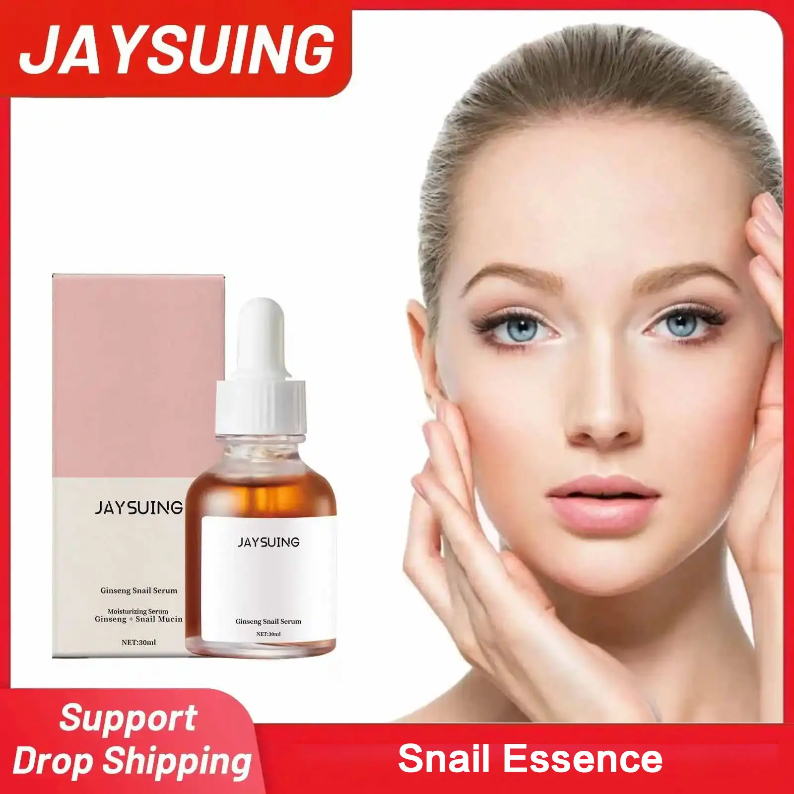 

Snail Anti W-Rinkle Serum Fade Fine Lines Shrink Pores Remove Dark Spots Improve Roughness Skin Moisturizing Brighten Face Care