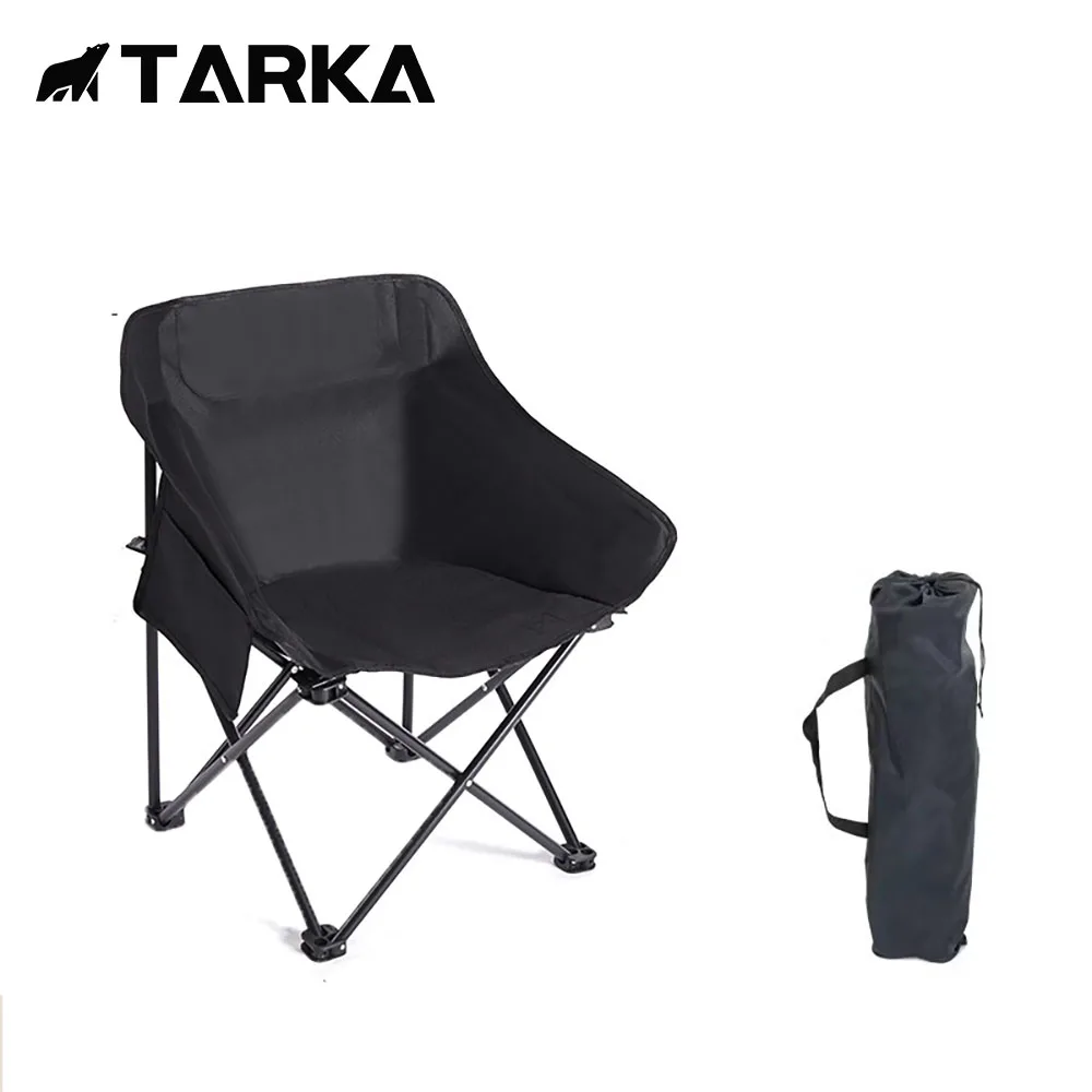 

TARKA Camping Folding Chairs Beach Tourist Foldable Moon Chairs Lightweight Portable Travel Fishing Picnic Backpacking Chairs