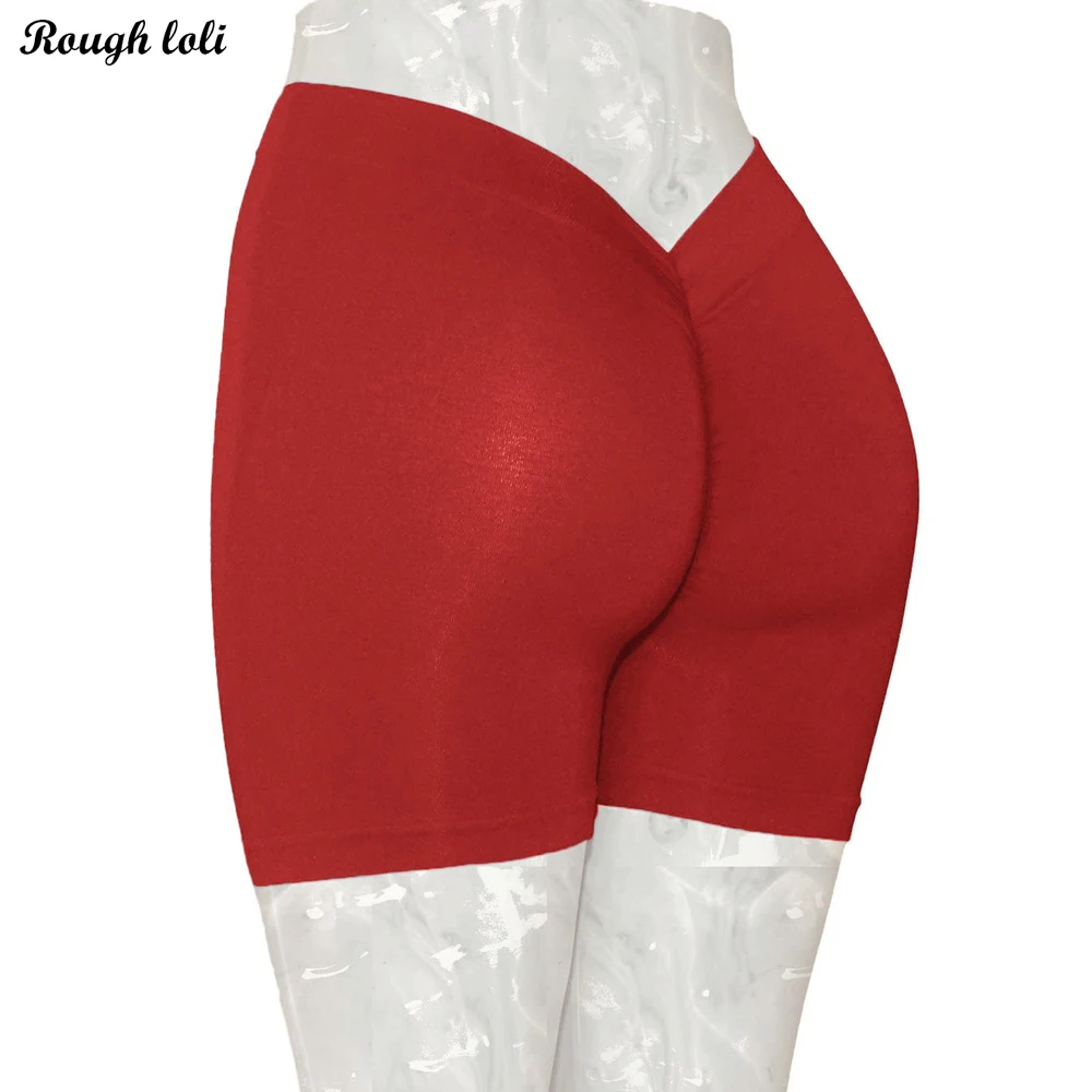 V Back Yoga Shorts For Women Workout Gym Shorts Scrunch Butt Sport
