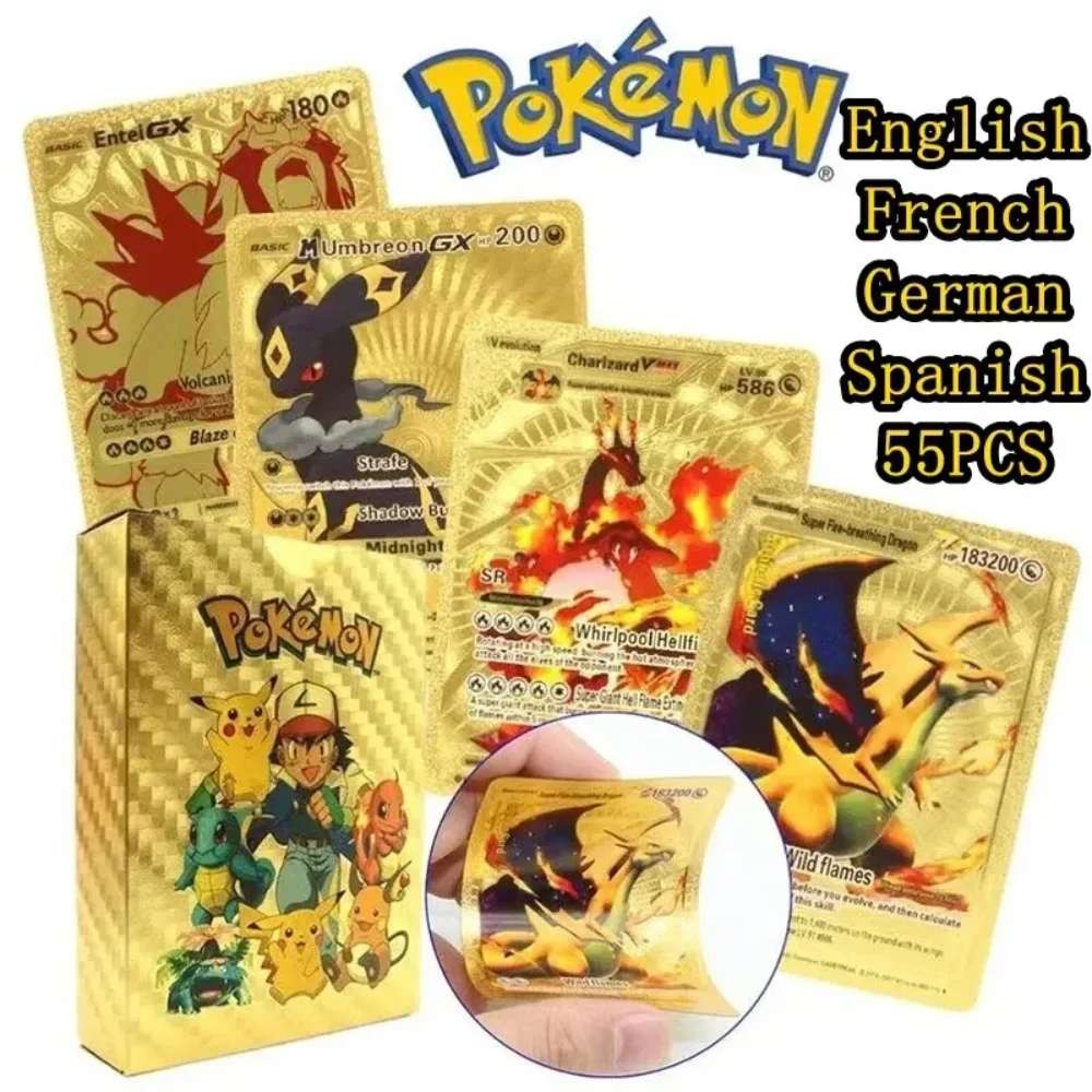 Pokemon Cards Gold Silver Colorful Diamond