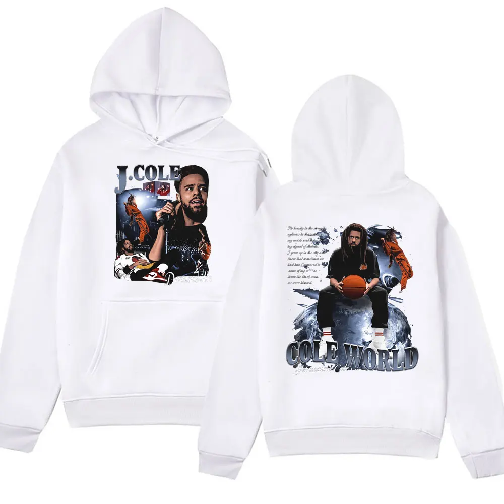 Rapper J Cole World Graphic Printed Hoodies Men Women's Punk Hip-hop Sweatshirts for Spring Oversized Tracksuit Hoodie Pullover