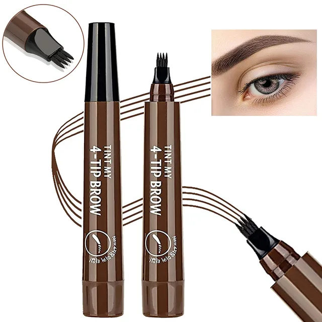 5 ألوان Microblading قلم الحواجب مقاوم للماء قلم الحواجب السائل طويل الأمد قلم الحواجب 4 مرهم قلم الحواجب مستحضرات التجميل 1