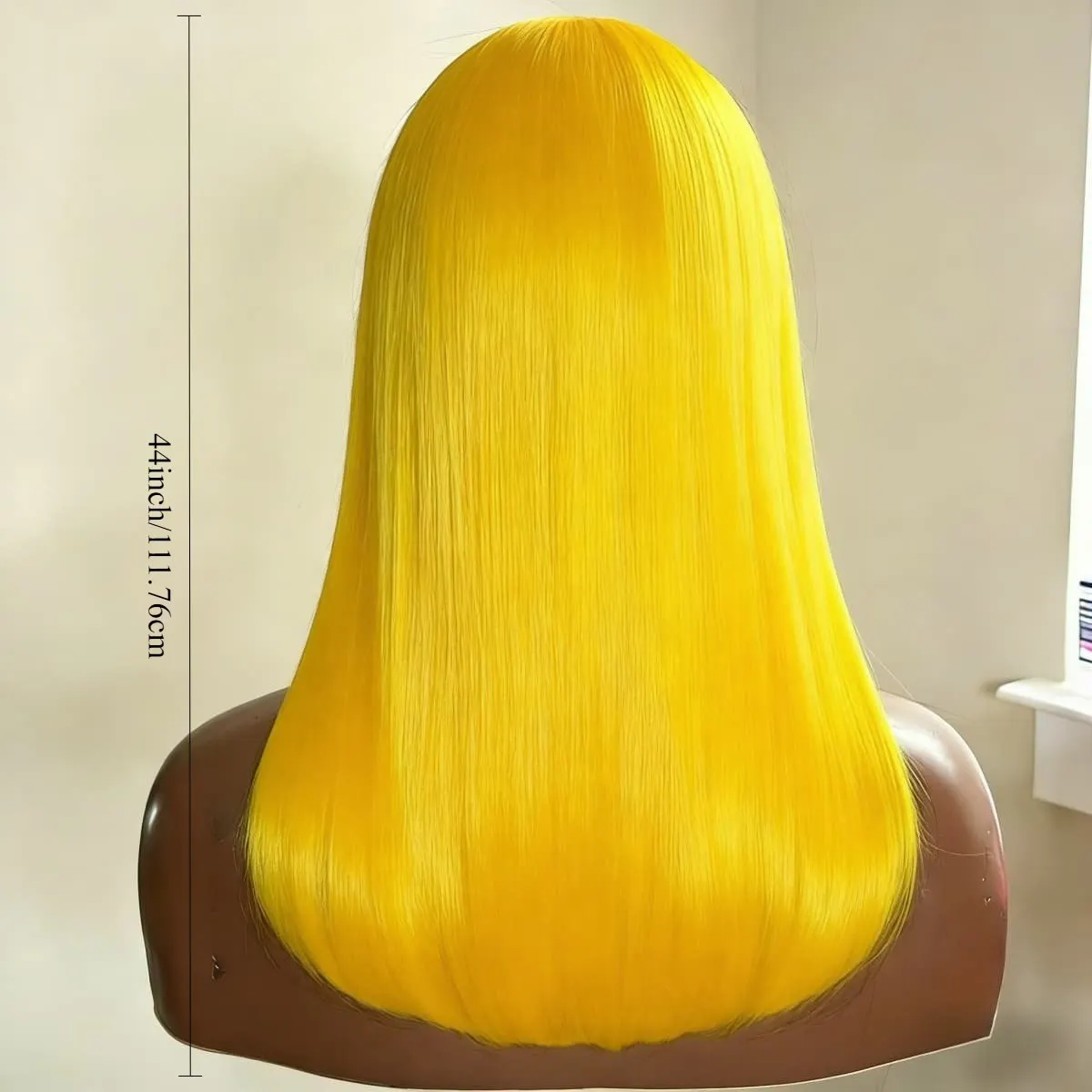 Yellow Straight Lace Front Wig Human Hair 13x4 HD Lace Front Wig Human Hair 200 Density Lace Front Wig Human Hair for Daily Wear 4
