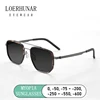 High Quality Pure Titanium Myopia Sunglasses Men Retro Style Square Sunglasses Women Double Bridge Driving Fishing Glasses uv400
