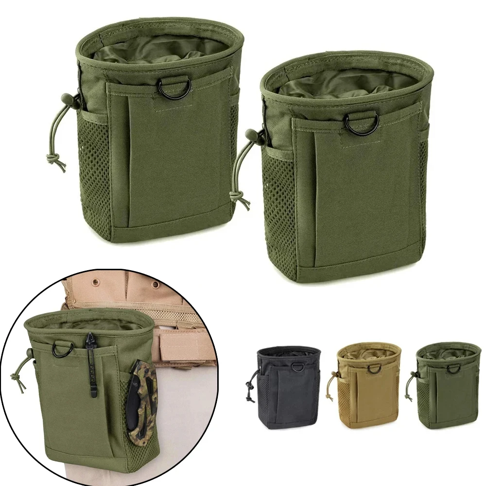 Tactical Drawstring Bag Tactical Molle Drawstring Magazine Dump Pouch Adjustable Military ...