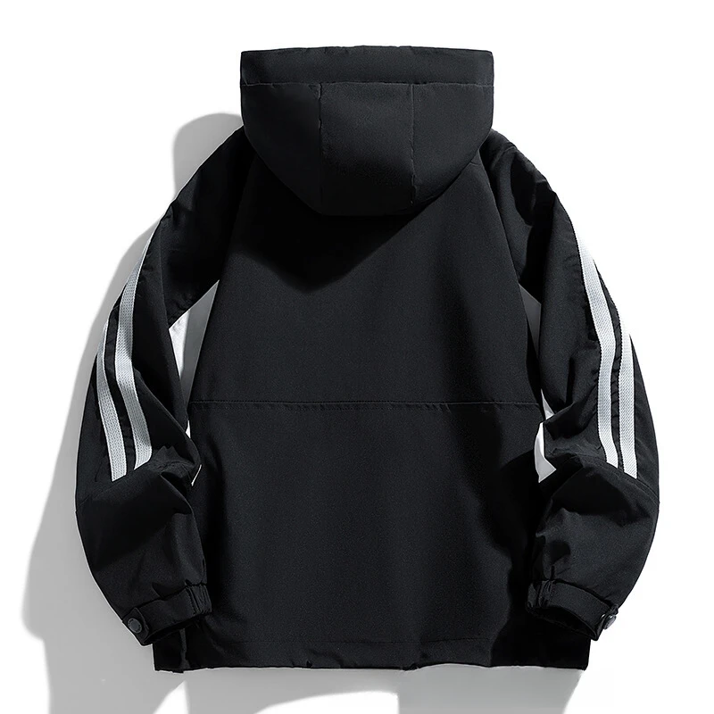 Large Size Jacket Men's Hooded Couple's Coat Frock