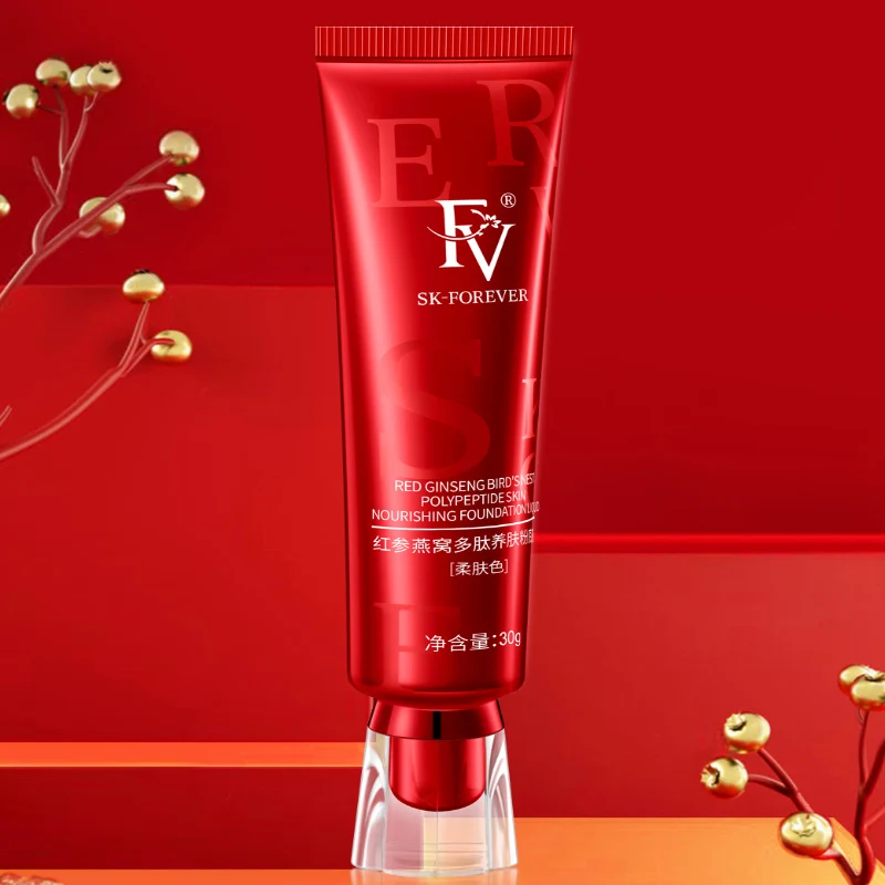 FV Concealer Cream Flawless Foundation Original Maquillaje Red Ginseng Herbal Skin Care Face Base Makeup Liquid Blemish Cover 6