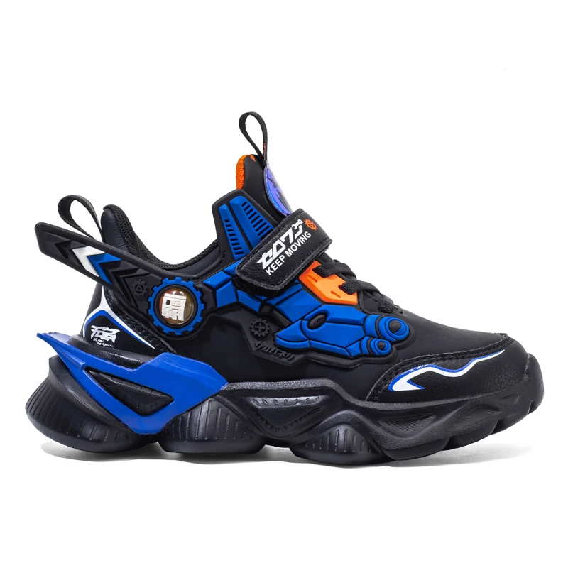 Kids Running Shoes Cartoon Boys' Shoes Breathable Kids' Basketball Shoes Sports Shoes Thick Sole Non-slip Children's Sneakers