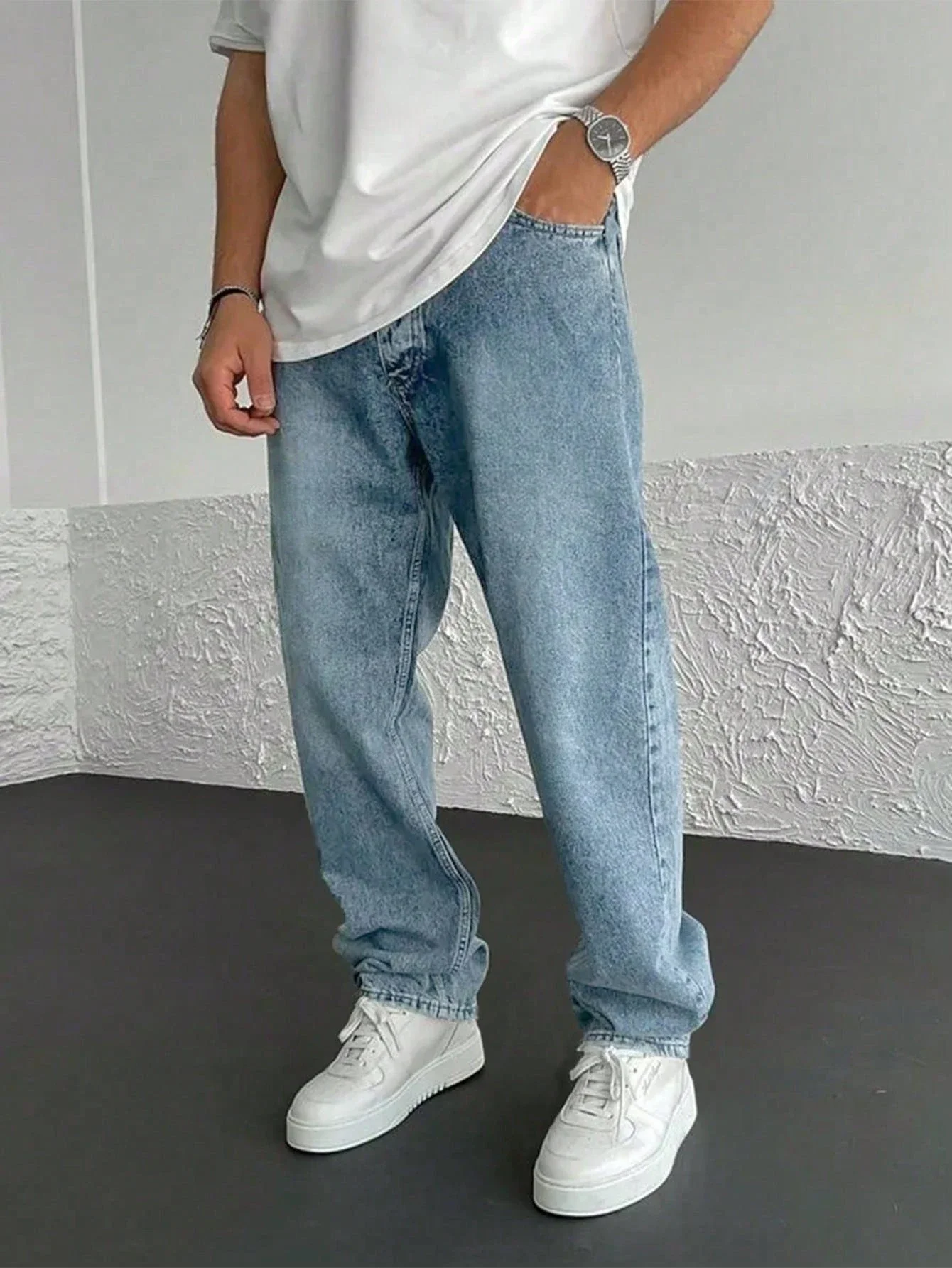 Men's European High-Elastic Slim Fit Skinny Pants Comfortable Breathable Versatile 4-Season Premium Gift