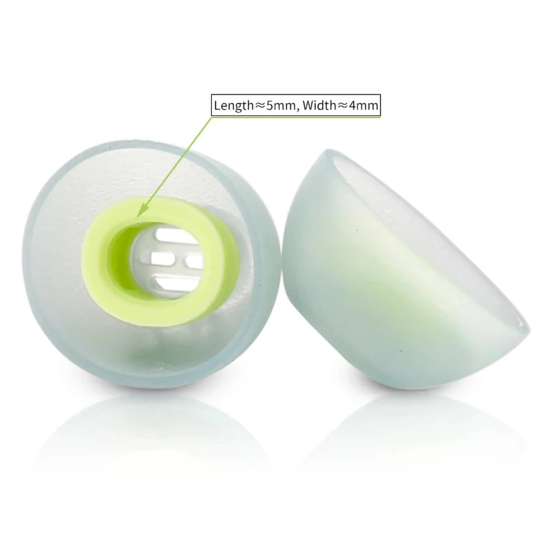 Silicone Ear Tips Set - Premium Replacement Eartips for Earbuds and Headphones (6-Pack)
