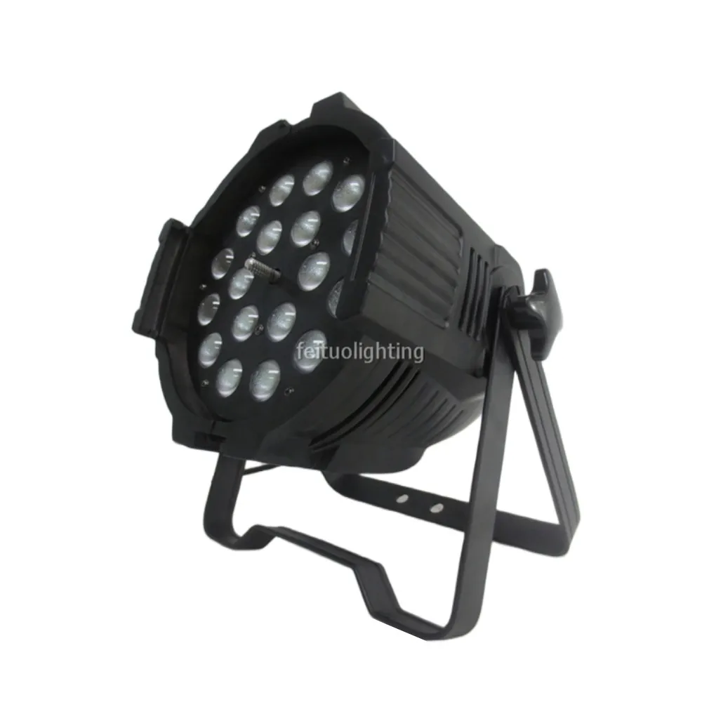 

2 шт. dmx 18x18 Вт rgbwa uv 6 в 1 сценическая стирка с масштабированием светодиодный par