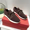 Loro*p23 Summer New Wool Sports Shoes Lace-up Knitted Breathable Casual Thick Bottom Couple Style Flats 3
