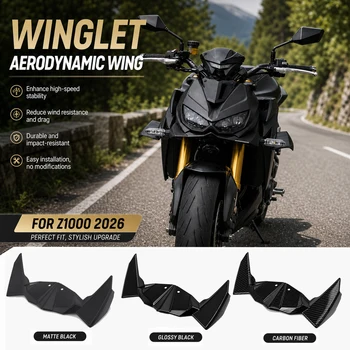Copertura Guida Labbro Anteriore per KAWASAKI Z 1000 2026 Z1000 2026 Alette Aerodinamiche Moto Spoiler Anteriore