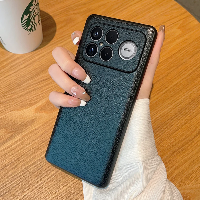 Luxurious Leather-Feel Litchi Texture Anti-Drop & Anti-Fingerprint Phone Case