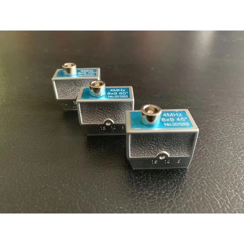 Angle Probe Transducer Top connector 4MHz 8x9 8*9 45/60/70 Degree