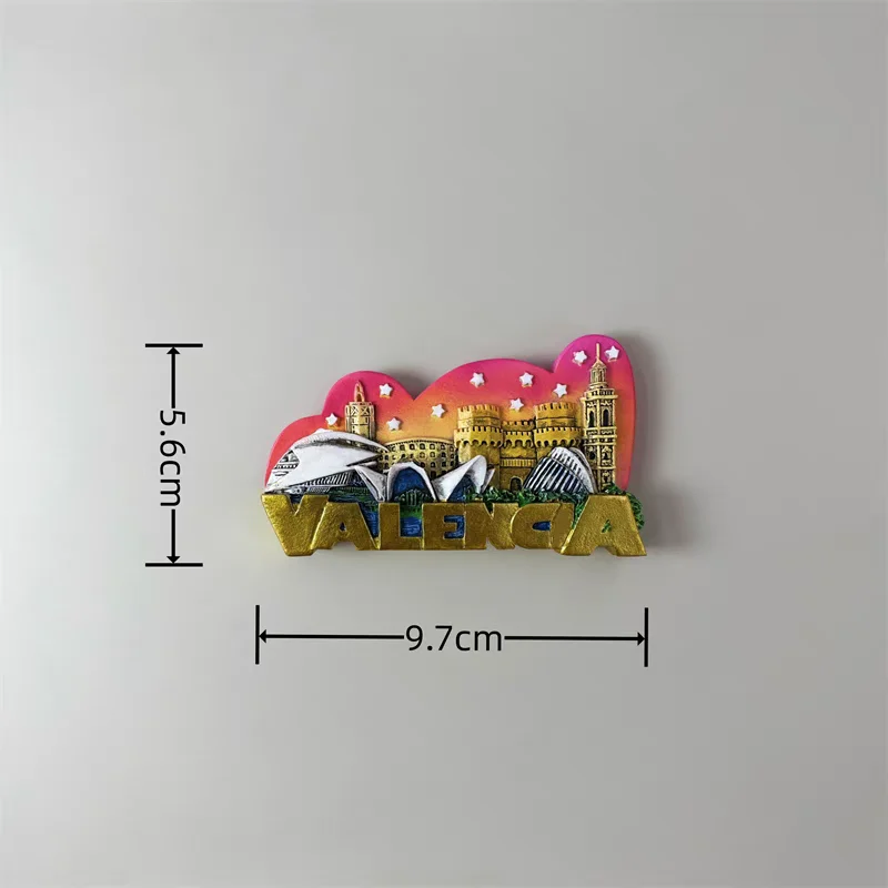 Peniscola Valencia Spanje Koelkast Magneet Reizen Souvenir Koelkast Decoratie Magnetische Sticker 3D Craft Collectie