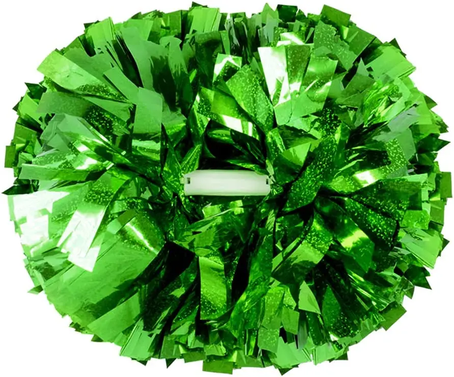 Factory Cheerleading Pom Poms Metallic Cheer Girls Kids Adult Dance Training Middle Baton Handle for Team Sport Spirit