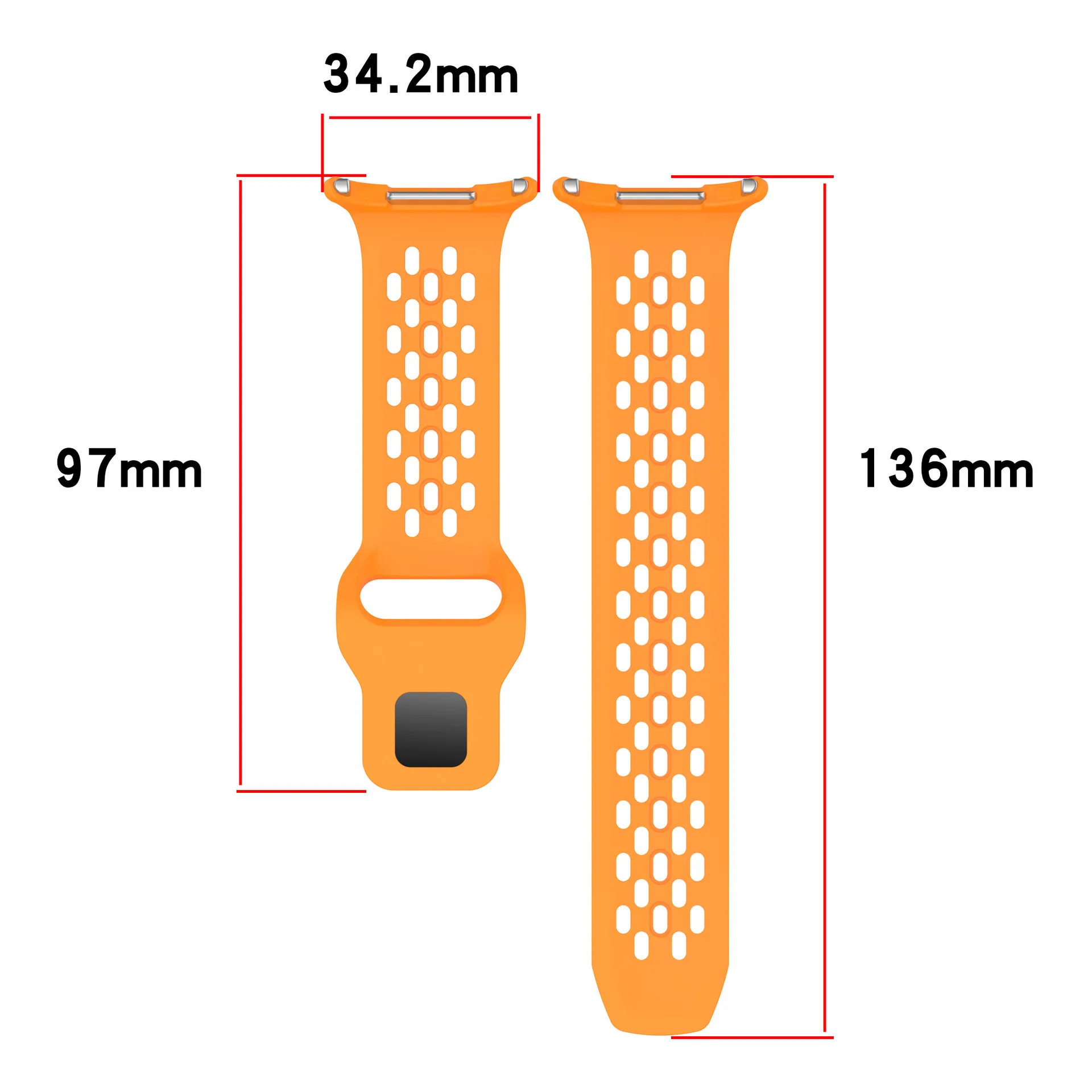 Silikonarmband für Samsung Galaxy Watch Ultra 2 Armband Zubehör Smartwatch Armband Correa Galaxy Watch Ultra (2025) 47mm Band – Detail 3