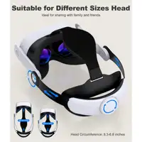 Beboncool Comfort Head Strap for Meta 2/3/3S–Precision-Adjustable Upgrade Headset Strap for VR with Flip Visor & Washable Design - Image 3