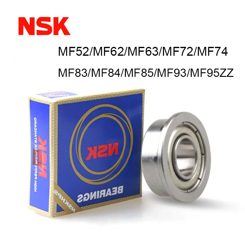 Japão Nsk Mf52zz Mf62zz Mf63zz Mf74zz Mf84zz Mf84zz Mf94 Mf95z Flange em Miniatura Rolamento de Parede Fina Metal Blindado Rolamento Flangeado