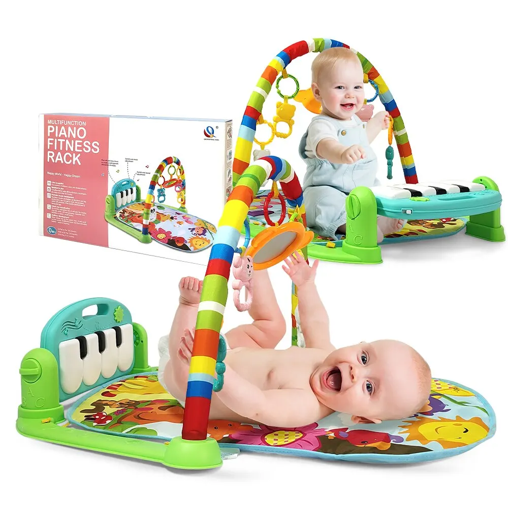 Baby Fitness Piano Mat Cute Toddler Indoor Activity Crawling Musical Educational Gym Soft Playmat For Newborn Baby Infant Gift