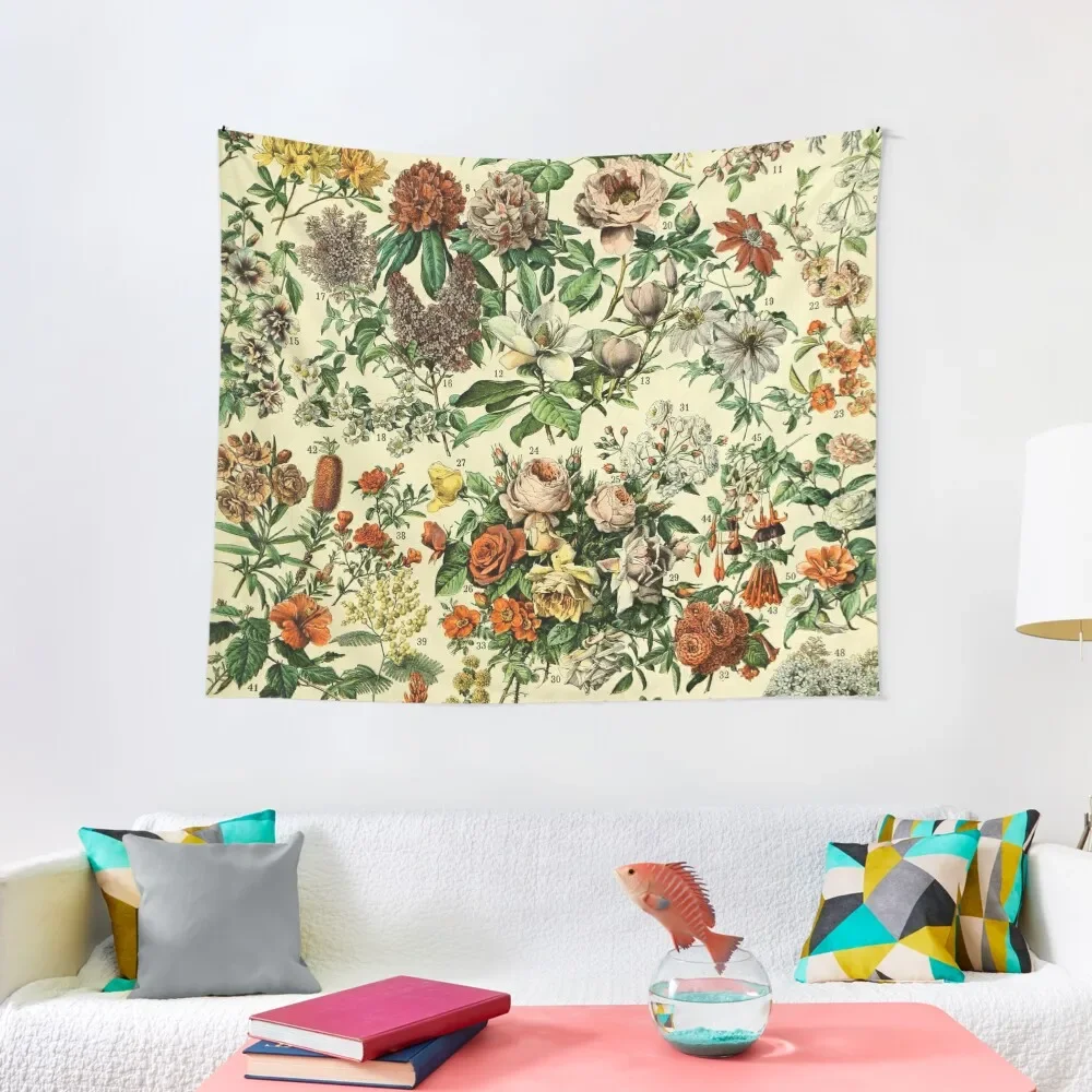 

Adolphe Millot Fleurs Vintage Flowers Tapestry Japanese Room Decor Things To Decorate The Room Tapestry