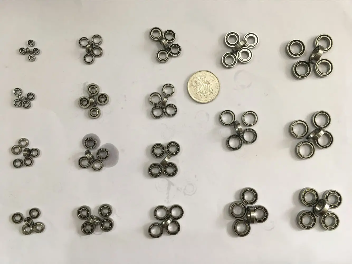 10pc MR Series Miniature Ball Bearings Open Type Deep Groove Not Sealed