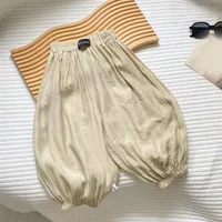 New Baby Solid Anti-mosquito Pants 2024 Summer Children Loose Pants Boys Infant Casual Pants Girls Cotton Trousers Kids Clothes 3