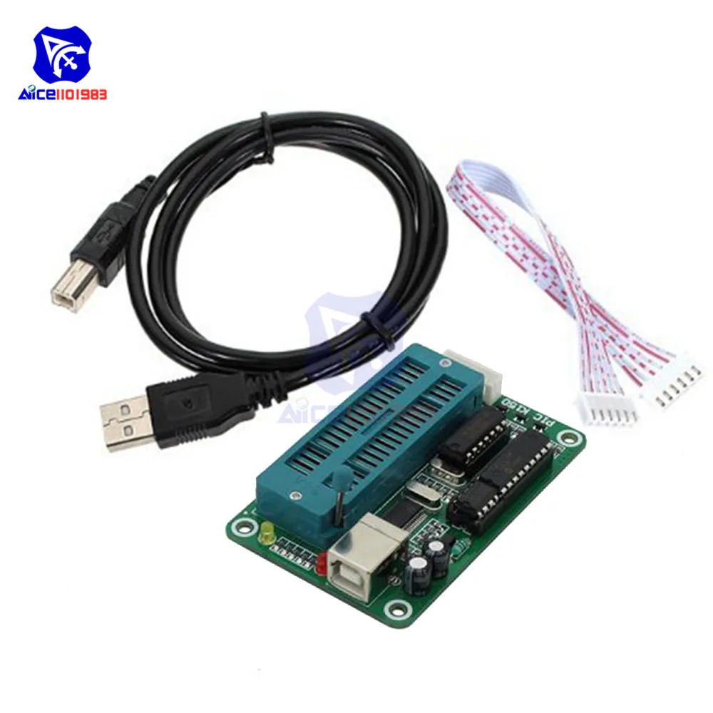 Diymore PIC K150 ICSP programcı USB otomatik programlama geliştirme kurulu mikrodenetleyici ile USB arabirimi kablosu
