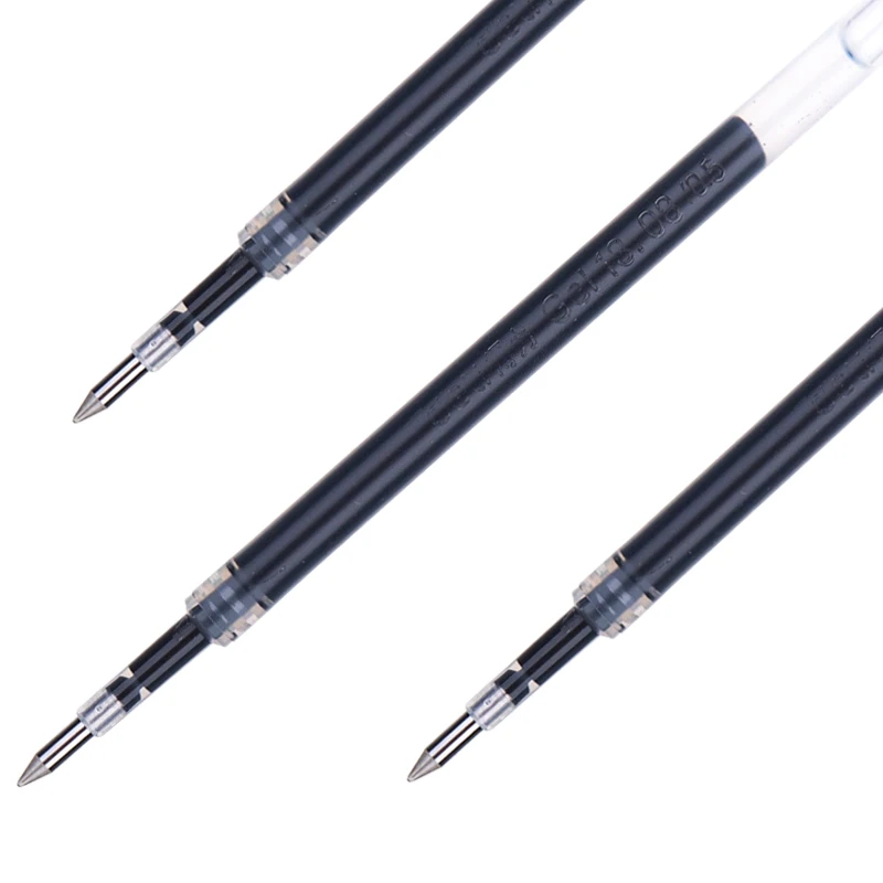 Gel Pen 20PCS/Box Gel Pen Refills 0.5mm Single Bag Packing Black Blue Red Color Ink Replacements