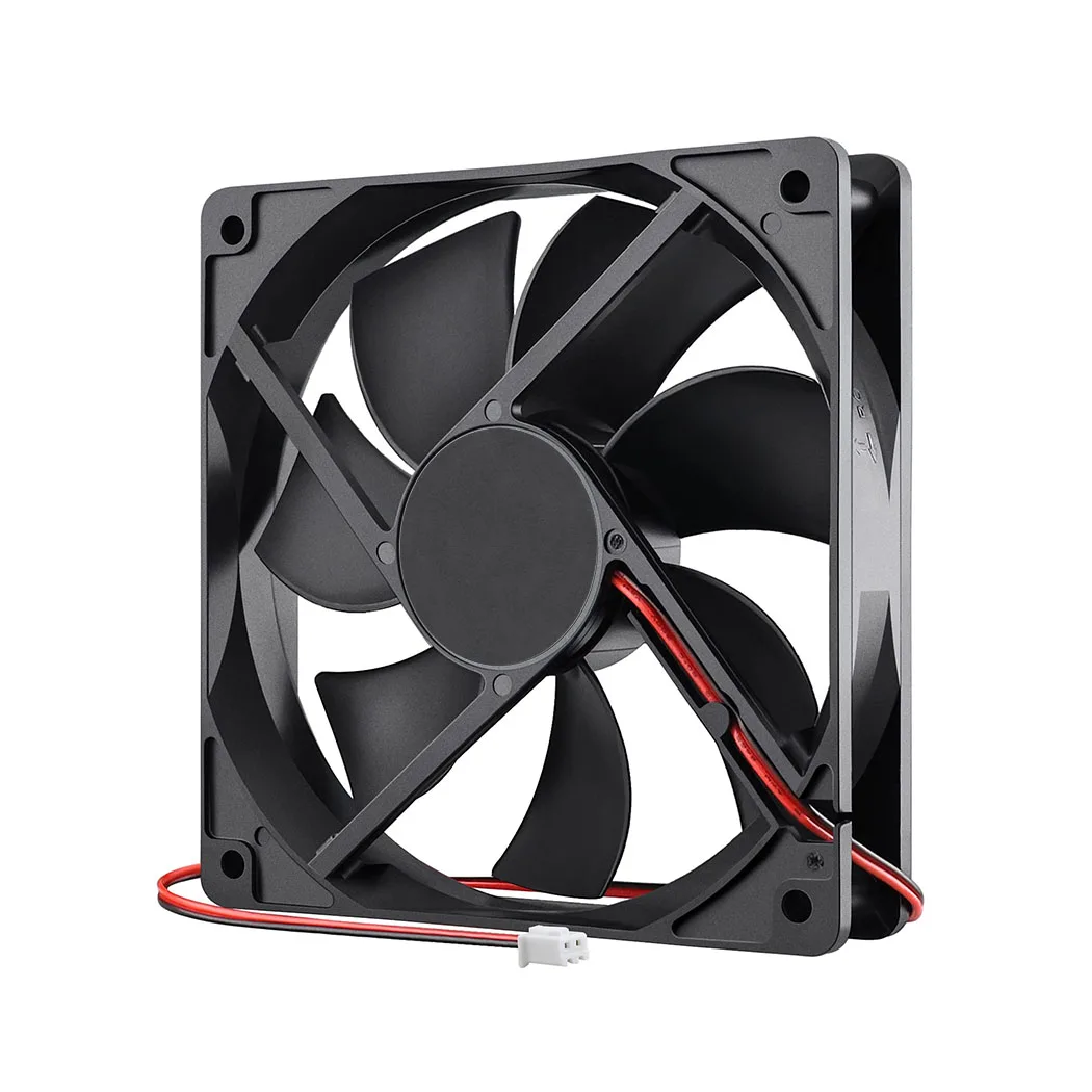 Universal 12cm Multi-Voltage USB/DC Brushless Cooling Fan for Computer Cases and Servers