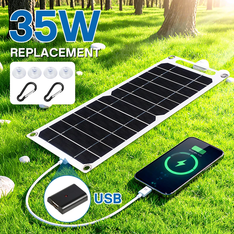 ПортативнаясолнечнаяпанельSunpower5В35ВтсUSB:безопасноеистабильноезарядноеустройстводлятелефона,повербанка,использованиянаприроде,вкемпинге,дома,вавтофургоне,вкачествеподарка-AliExpress44