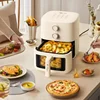 Bear 220V Air Fryer Household 5L Visual No-Turn Compact All-in-One Multifunction Electric Fryer French Fries Machine 3