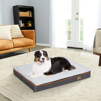 Dog Pet Bed  Large Padded Orthopedic Dog Bed Foam Cushion Pets Pillow Bed with Washable Cover 3