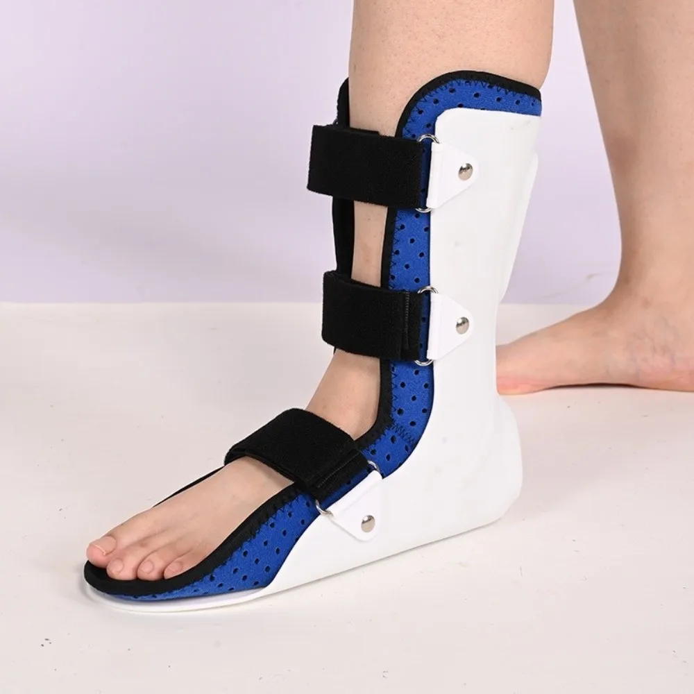 Atmungsaktive Knöchelbandage, verstellbar, abnehmbarer Fuß, Tropfenkorrektor, rutschfeste Sohle, Wadenfrakturfixierer, Sprunggelenk, Varus Valgus – Detail 8